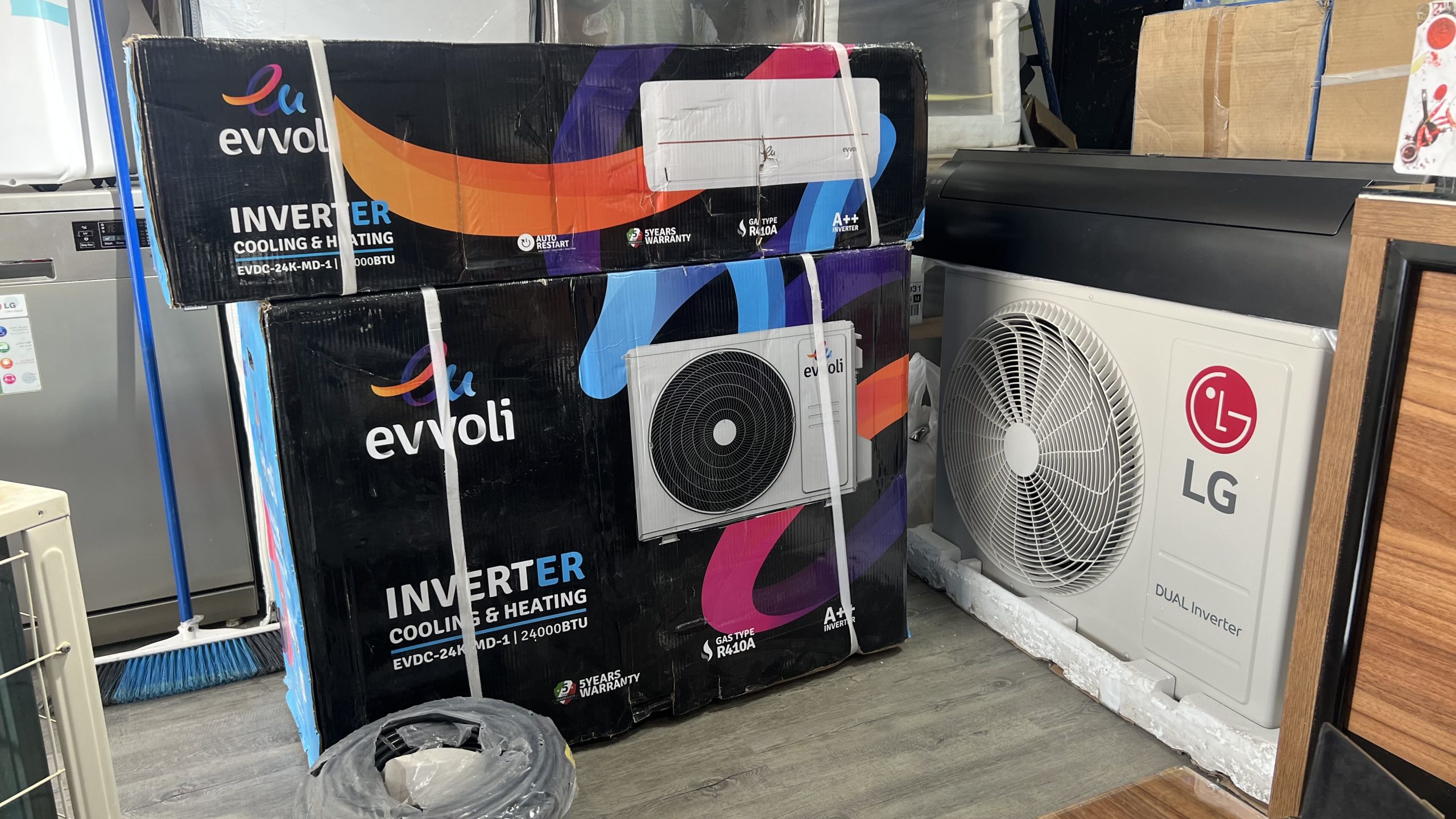IMG_8950 اسپلیت اینورتر کم مصرف ایوولی evvoli Dc24 Md1 - Image 1